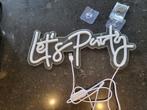 Let's Party neon bord sign, nieuw! Leuk voor bruiloft, Ophalen of Verzenden, Nieuw, Overige typen, Overige
