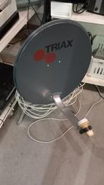 Triax Schotelantenne Compleet met LNB en Kabel, Ophalen, Gebruikt, (Schotel)antenne, Overige merken