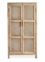 Rotan / Webbing kast - Xenos 140x70x40 cm, Ophalen, Overige materialen, Met deur(en), 50 tot 100 cm