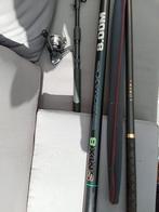 Complete hengelsport uitrusting met 3 vaste carbon hengels, Ophalen