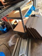 Metalen stellingkast met planken, Huis en Inrichting, Kasten | Stellingkasten, Ophalen, Gebruikt