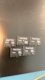Sandisk micro sd kaartjes, Ophalen of Verzenden, Fotocamera, MicroSD, 4 GB