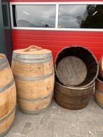 225 liter  Regenton/wijnvat te koop (halfe , pomp, wysky ), 150 liter of meer, Ophalen, Gebruikt, Hout