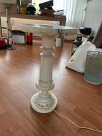 Marmeren tafel zuil met ingebouwde verlichting, Ophalen, Zo goed als nieuw
