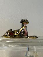 beeldje hond herdenking windhond hazewindhond, Verzamelen, Ophalen of Verzenden, Zo goed als nieuw, Dier