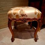 Antiek Frans krukje poef voetenbank hocker, Antiek en Kunst, Ophalen