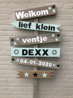 geboorte bord jongen, Kinderen en Baby's, Kraamcadeaus en Geboorteborden, Nieuw, Ophalen of Verzenden, Geboortebord