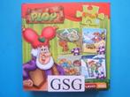 Kabouter Plop 4 puzzels nr. 1800, Ophalen, Meer dan 50 stukjes, Zo goed als nieuw