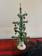 Antiek Kerstboompje met glazen balletjes, Ophalen of Verzenden, Zo goed als nieuw