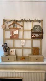 Wandrek, etalage rek brocante vintage, Ophalen, Gebruikt, Minder dan 150 cm, Minder dan 100 cm