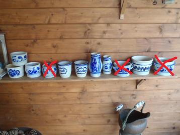 8 x Diverse Keulse potten beschikbaar voor biedingen