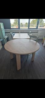 Ronde eettafel, Huis en Inrichting, Tafels | Eettafels, Ophalen, Gebruikt, Rond, 100 tot 150 cm