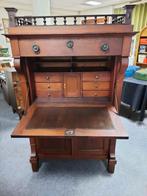 Antieke eiken empire klepsecretaire, Zo goed als nieuw, Ophalen, Empire 1840