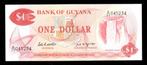 Bankbiljet - Guyana 1 Dollar 1989 - UNC, Postzegels en Munten, Bankbiljetten | Amerika, Ophalen of Verzenden, Zuid-Amerika, Los biljet
