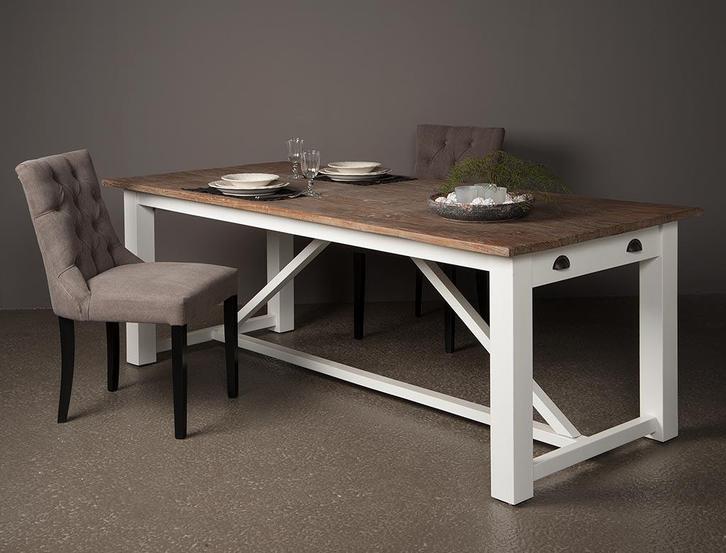 *OPRUIMING* Eetkamertafel Napoli Teak Hout €1099,- NU €769,-, Huis en Inrichting, Tafels | Eettafels, Nieuw, 50 tot 100 cm, 200 cm of meer