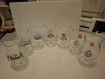 Uitverkoop !  -- 7 mooie Duvelglazen ! beschikbaar voor biedingen