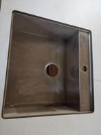 Trespa blad met 2 RVS spoelbakken - groot formaat, Ophalen, Gebruikt