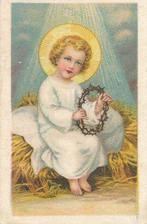 3 mooie oude kleine devotieprentjes Kindje Jezus, Ophalen of Verzenden, Zo goed als nieuw, Kaart of Prent, Christendom | Katholiek