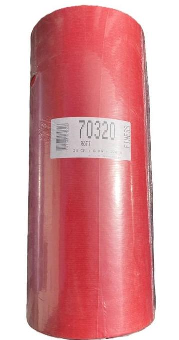 INPAKPAPIER CADEAUPAPIER ROL 220 meter 38 CM ROOD beschikbaar voor biedingen