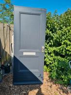 Hardhouten voordeur, Doe-het-zelf en Verbouw, Deuren en Horren, Ophalen, 80 tot 100 cm, 200 tot 215 cm, Buitendeur
