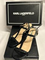 Ivm aanstaande verhuizing Karl Lagerveld sandalen maat 36, Verzenden, Zwart, Sandalen of Muiltjes, Zo goed als nieuw