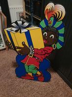 Sinterklaas verzamelen zwarte Piet etalage reclame 80x50, Ophalen of Verzenden
