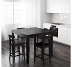 Ikea bjursta bartafel met krukken, Huis en Inrichting, Ophalen of Verzenden, Gebruikt, Inclusief barstoelen