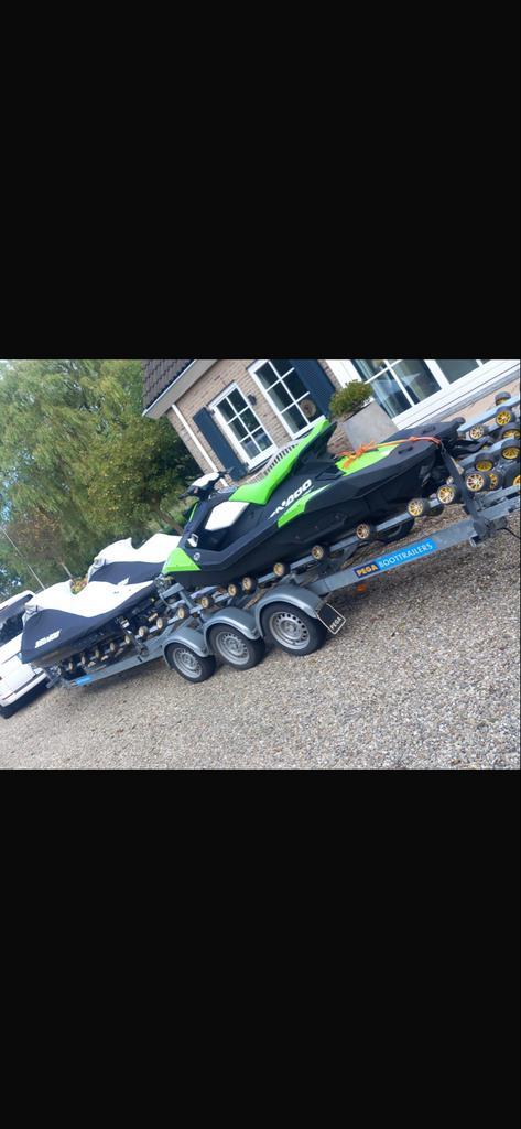 Pega waterscooter trailer- Topconditie!, Watersport en Boten, Boottrailers, Zo goed als nieuw, Jetskitrailer, 3000 kg of meer