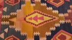 Perzisch tapijt Kazak kelim 350x142/Vloerkleed/kilim/Oosters, Blauw, 150 tot 200 cm, 200 cm of meer, Ophalen of Verzenden