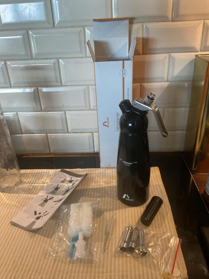 Slagroomspuit 500ml kidde - Nieuw in verpakking RVS, Huis en Inrichting, Keuken | Keukenbenodigdheden, Nieuw, Ophalen of Verzenden