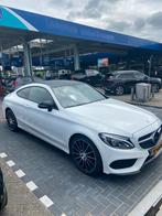 Mercedes-Benz AMG-line  C180 1.6 Coupe 7G-TR+ 2016 Wit, Auto's, Automaat, Achterwielaandrijving, 4 stoelen, Alcantara