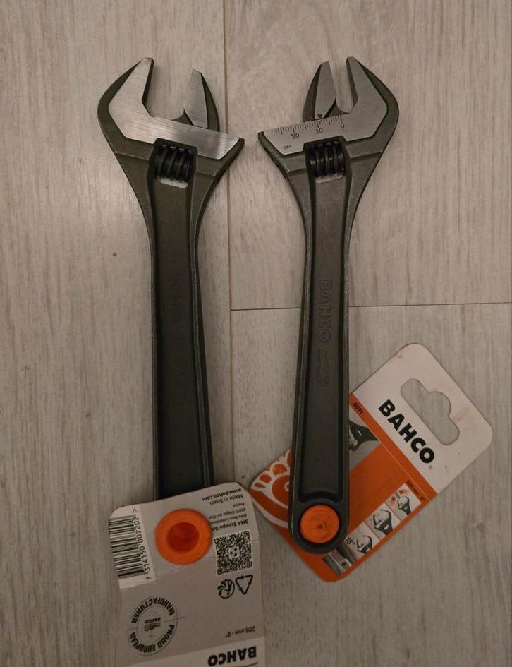 2 stuks Bahco verstelbare moersleutel 8070-8", Auto diversen, Autogereedschap, Nieuw, Ophalen of Verzenden