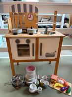 Speel keukentje incl. servies, kassa, koffie, boodschappen, Ophalen, Gebruikt, Hout, Speelkeuken
