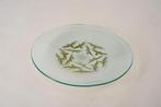 Felt Glass (?) - Birds - Glazen schaal 39 cm, Antiek en Kunst, Ophalen of Verzenden