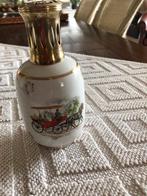 Vintage Porseleinen Olie Lamp met Koets Afbeelding, Antiek en Kunst, Ophalen of Verzenden