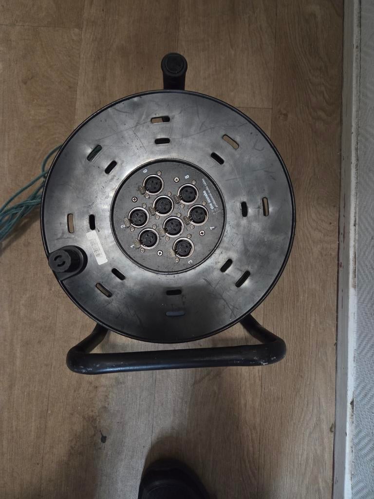 Professionele XLR Kabelhaspel stage blok, Ophalen of Verzenden, Gebruikt, Overige typen