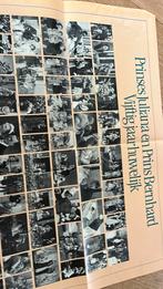 Poster 50 jaar huwelijk juliana, Ophalen of Verzenden, Zo goed als nieuw, Kaart, Foto of Prent