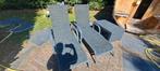 Tuin Ligstoelen - Set van 2, Ophalen, Gebruikt, Textileen, Verstelbaar