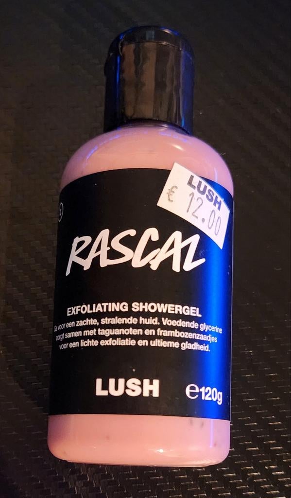 Lush Rascal douchegel 120g, Sieraden, Tassen en Uiterlijk, Uiterlijk | Lichaamsverzorging, Ophalen of Verzenden, Nieuw, Bad & Douche