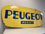 Groot PEUGEOT emaille reclamebord, Verzamelen, Reclamebord, Gebruikt, Info@peugeot.nl, Ophalen of Verzenden