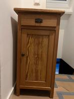 Oud grenen nachtkastje, Ophalen, Minder dan 50 cm, Gebruikt, Met lade(s)