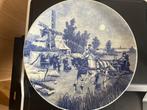 Delfts blauw: wandbord Decoratie Vintage, Ophalen of Verzenden