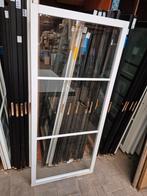 93x211,5cm binnendeur stomp Staal look wit blank glas SL53, Doe-het-zelf en Verbouw, Ophalen, 80 tot 100 cm, ., Glas
