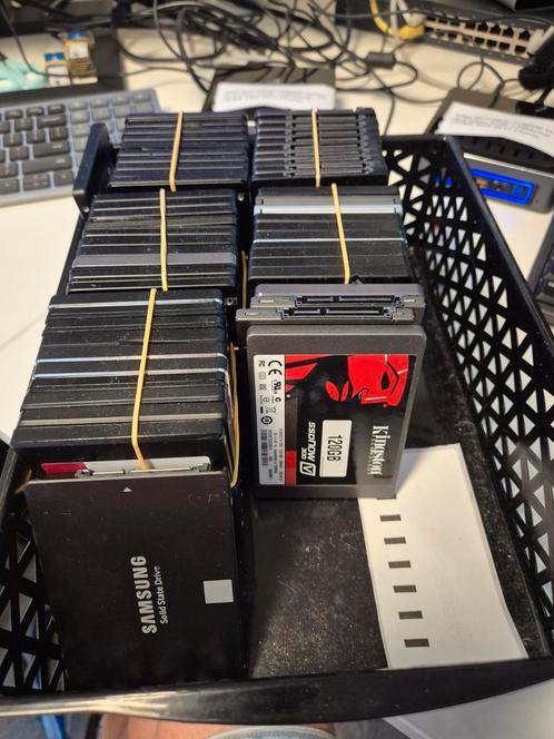 Diverse merken 120/128GB SSD 2,5" Sata, Computers en Software, Harde schijven, Gebruikt, Laptop, Intern, SSD, SATA, Verzenden