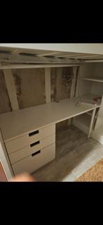 Hoogslaper met bureau gratis, Huis en Inrichting, Slaapkamer | Stapelbedden en Hoogslapers, Ophalen, Eenpersoons, Zo goed als nieuw