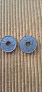 Setje Spaanse munten met gat, Ophalen of Verzenden, Overige landen, Setje