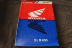 Honda SLR650 motorcycle shop manual SLR handboek, Motoren, Ophalen of Verzenden, Honda