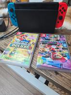 Nintendo Switch met 2 spellen, Spelcomputers en Games, Ophalen, Zo goed als nieuw, Switch Original