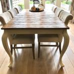 Versailles mango houten eettafel  + 6 gratis stoelen, Huis en Inrichting, Tafels | Eettafels, 200 cm of meer, 50 tot 100 cm, Rivièra Maison
