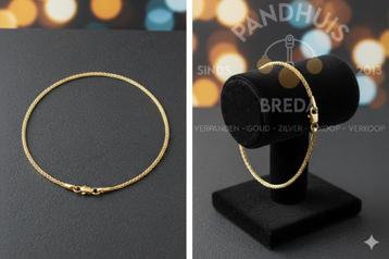 16520 Ontdek Onze 14K Geelgouden Vossestaart Armband beschikbaar voor biedingen